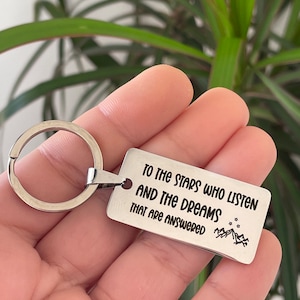 Zu den Sternen, die hören keychain | und die Träume, die beantwortet werden | Rosand | Feder | ACOTAR | Sarah J Maas