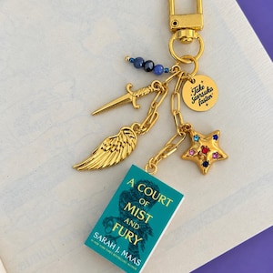 Inspiriert von „A Court of Mist and Fury“ | ACOTAR Mini-Buchanhänger | Geschenkidee für den Hof der Nacht