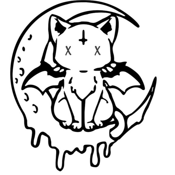 Goth Kitty SVG