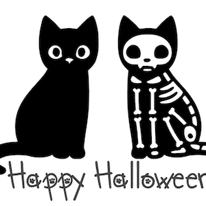 Gelukkige Halloween Katten