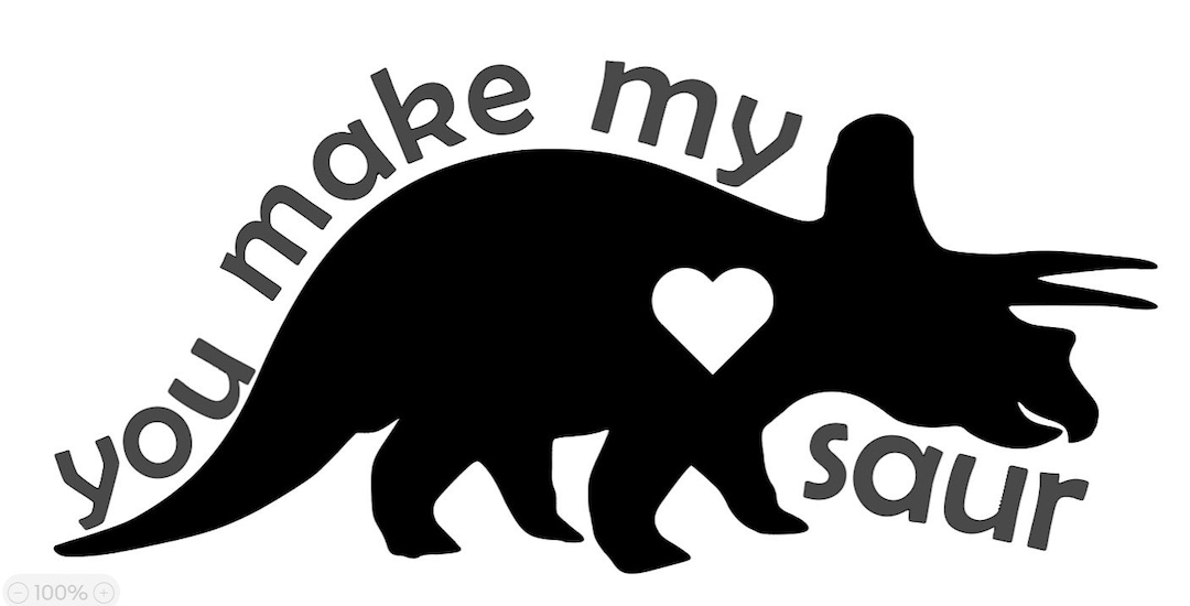 You Make My Heart Saur SVG - Etsy