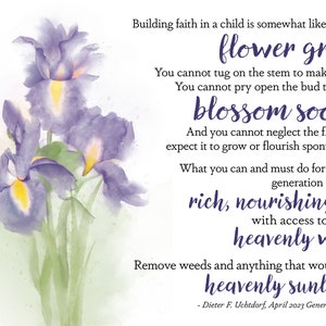 Dieter F. Uchtdorf, April 2023 General Conference Quote - Iris