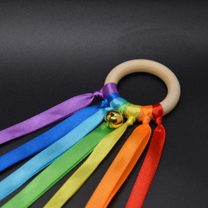 Sensory Toy Dance Ring Dance Ribbon Montessori Rainbow Music Garden Baby Gift Wind Stick