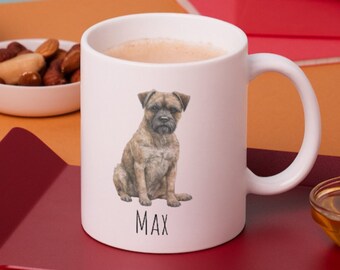 Personalised Border Terrier Mug: Custom Dog Owner Gift
