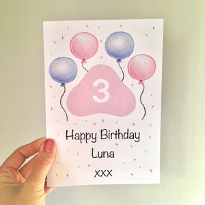 Carte personnalisée pour chien, carte d'anniversaire pour chien, carte personnalisée pour animal de compagnie, carte d'âge du chien