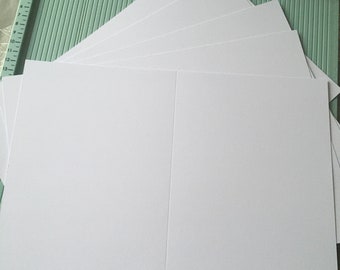 Scored card and envelopes, white card for card making, card making supplies, A5 or A6 blank cards and envelopes, greeting cards blank