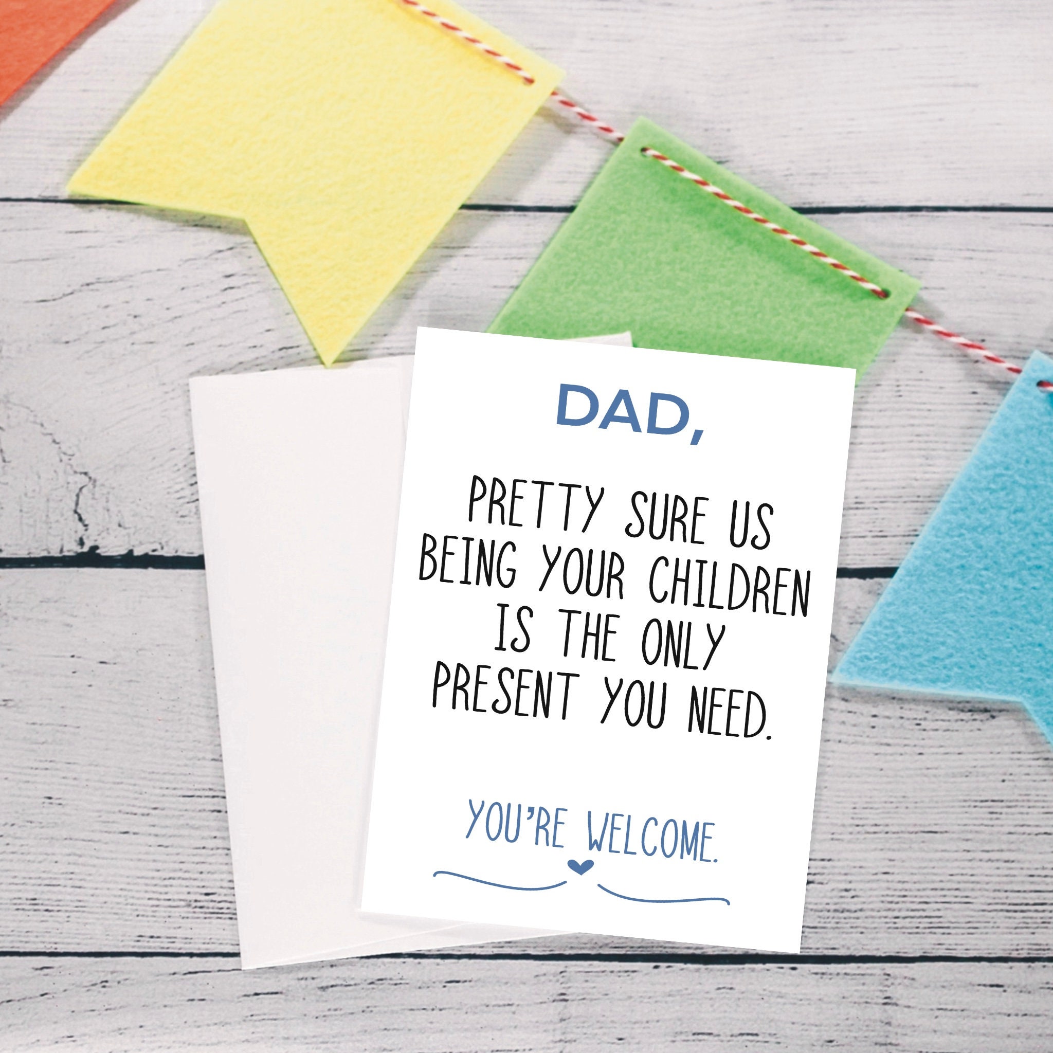 FUNNY FATHER'S DAY Card Fathers Day Card For Dad From Daughter Birthday