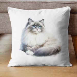 Ragdoll Cat Pillow Etsy UK