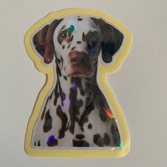 Rainbow Dalmatians Yellow Spotted Dalmatian Holographic Liver