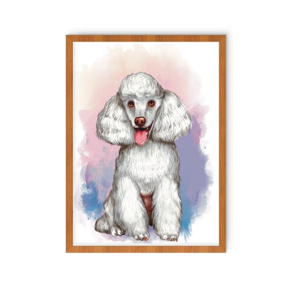Poodle Print, Birthday Gift for Poodle Owner, A4wall Decor, Dog