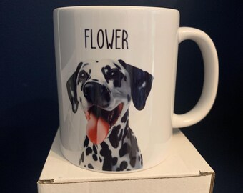 Personalized Dalmatian Mug: Spotted Dog Mom Gift, stocking filler
