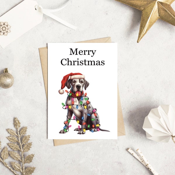 Great Dane christmas cards, Dog greetings card, Card from the dog, festive cards, Christmas cards multipack, card for dog owner
