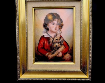 Limoges Enamel Arthur William Devis Reproduction Enamel Wall Decor - Master Simpson- 11” x 9”