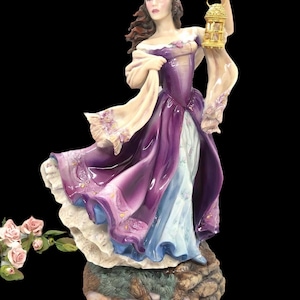 Sehr große Franklin Mint Porzellanfigur – Emily Bronte’s Wuthering Heels - Catherine - 28,5 cm