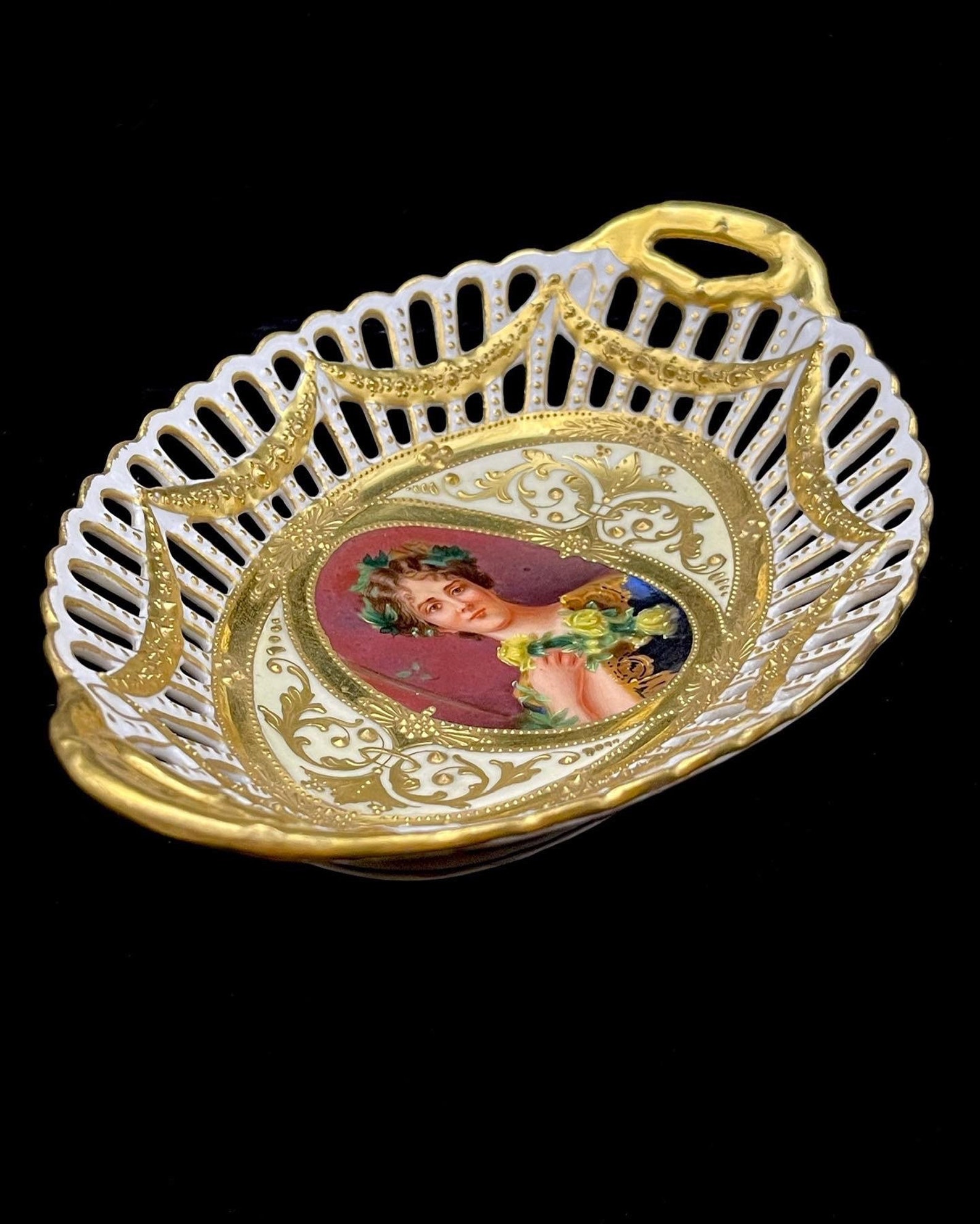 RK Richard Klemm Dresde thé/tasse antique motif en relief