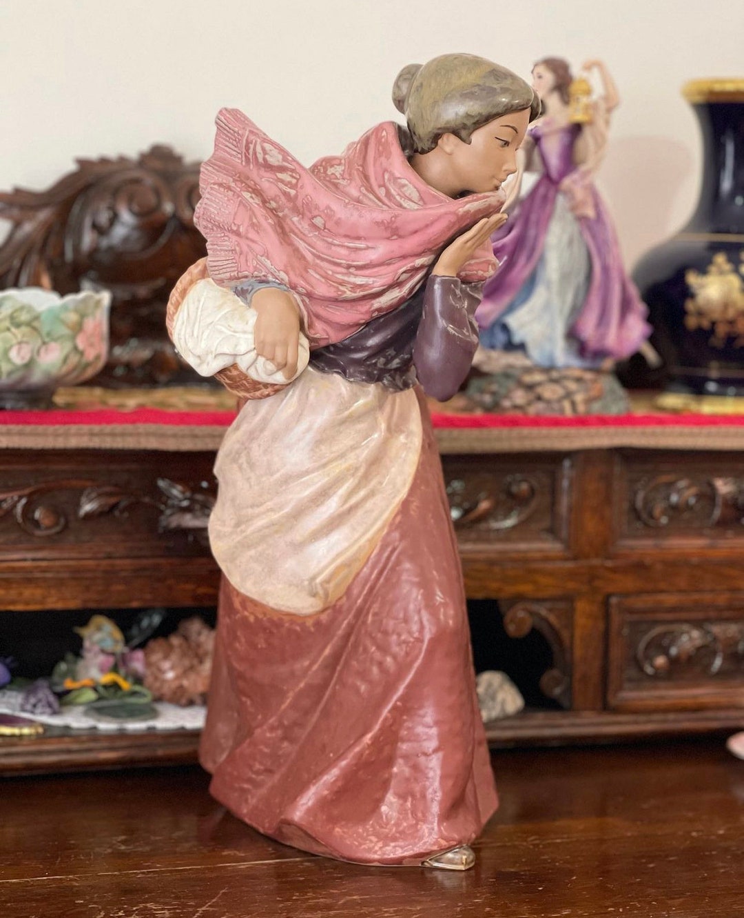 Huge 48 Cm 18.9 Inches NAO LLADRO Spanish Handmade Porcelain Figurine