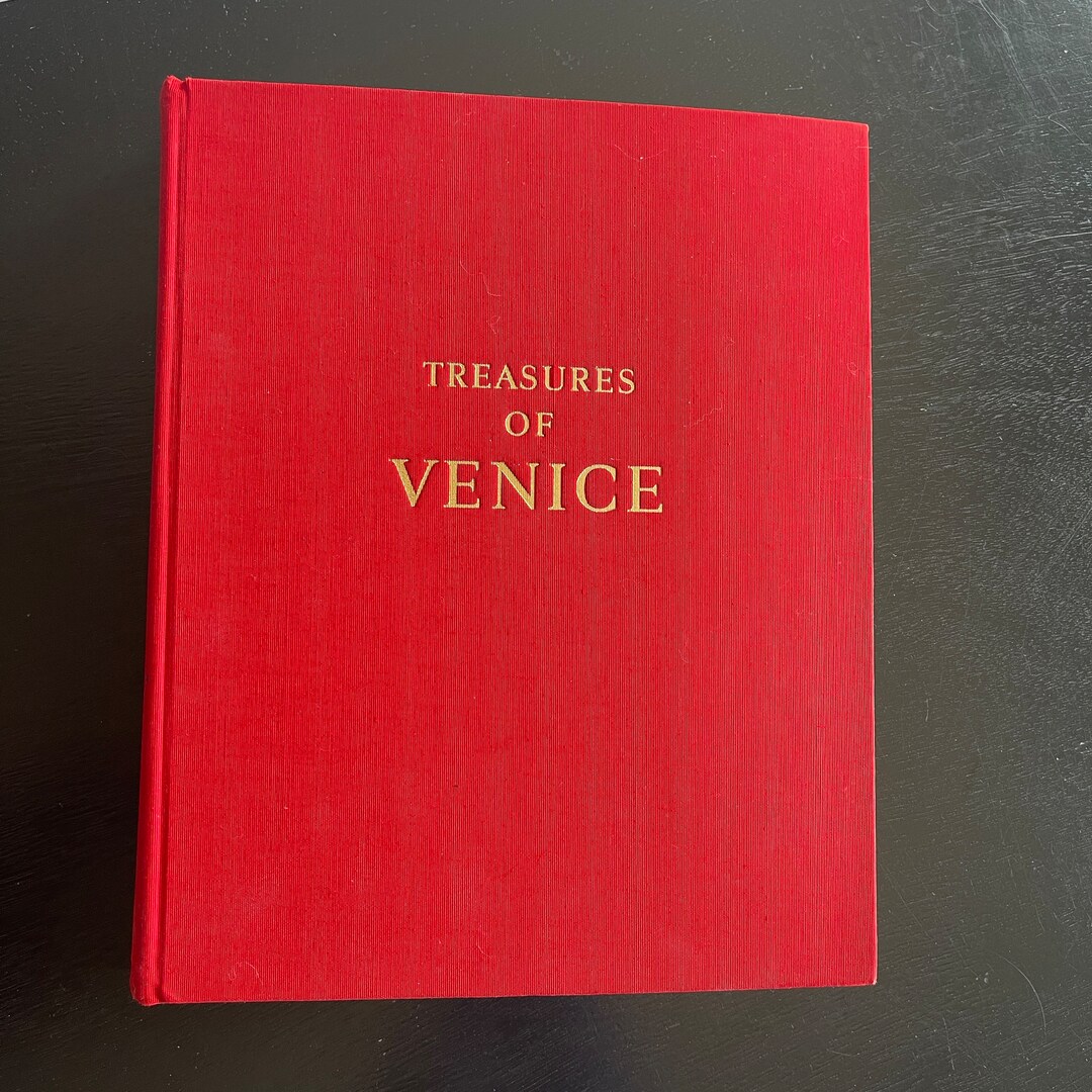 TREASURES OF VENICE 1963 Red Coffee Table Book Etsy