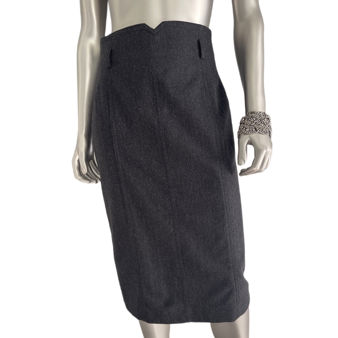 Jupe Crayon Escada Femme - Noire - Taille 10 - Laine 100% - Occasion