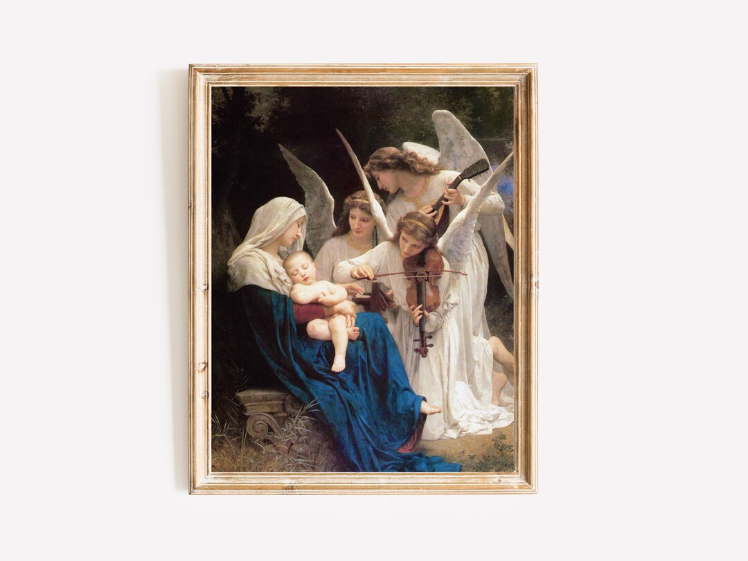 Song of the Angels Fine Art Print: Vintage Catholic Artwork - Etsy
