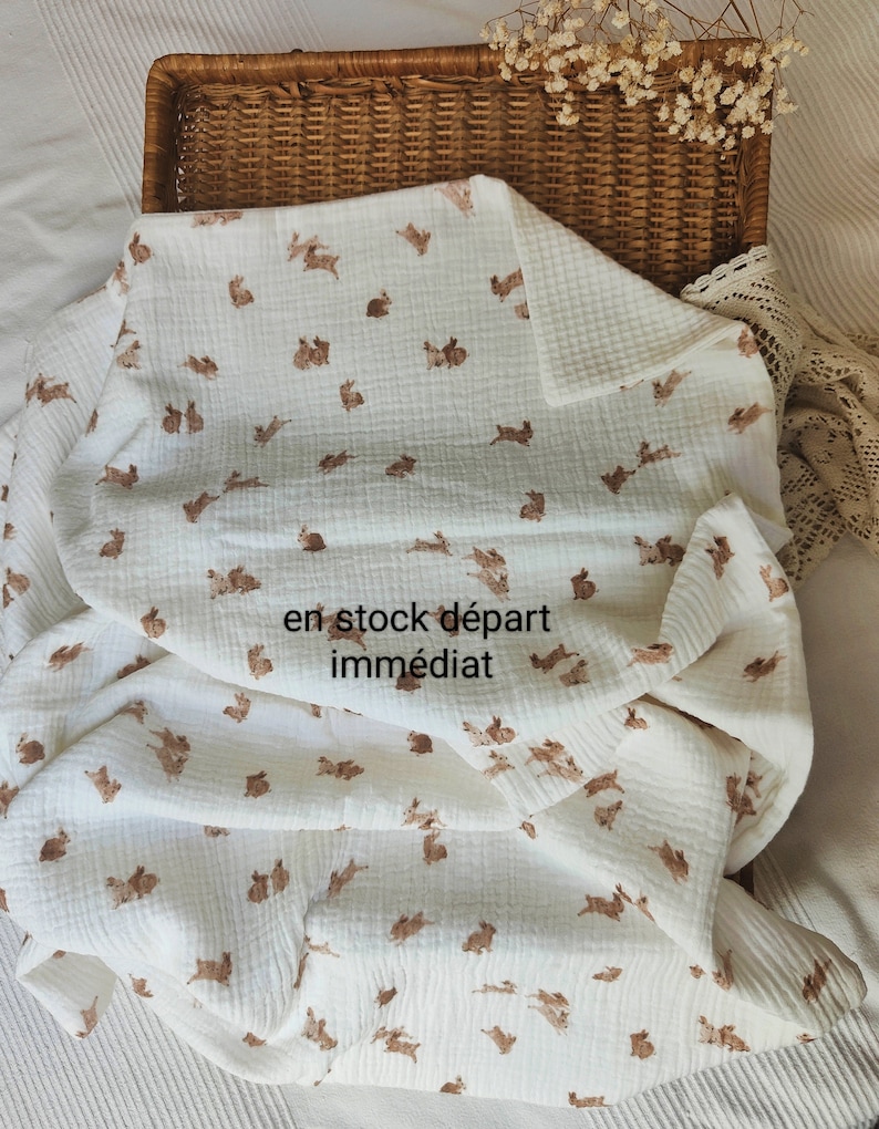 Summer bunny blanket image 1