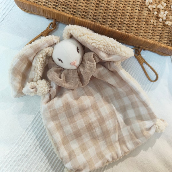 Doudou Aimé vichy beige