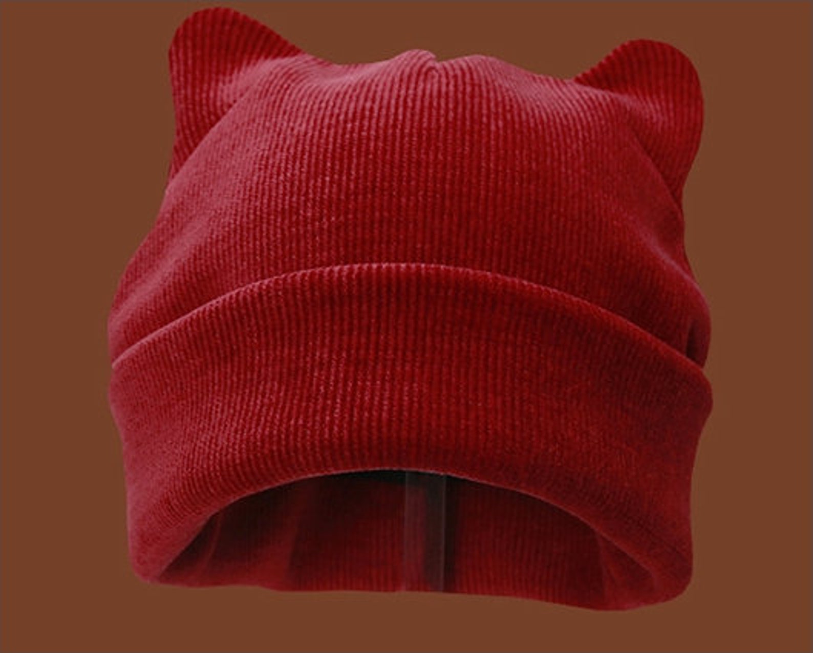 Cute Knitted Cat Ear Hat Wool Cap Women Beanie Winter Hat Etsy