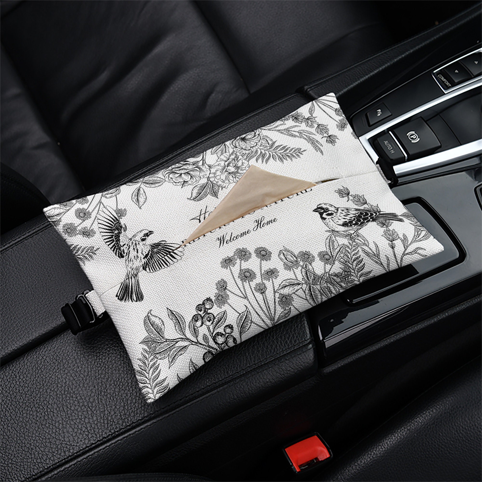  2PCS Multi-functional Car Visor Organizer with Tissue and Mask  Holder, Sun Visor Napkin Dispenser, Premium Car Tissue Box for Vehicle,  Perfect Car Accessory for Keeping Essentials Handy and Organized :  Automotive