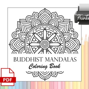 Buddhist Mandalas Coloring Book PDF zdjęcie 1