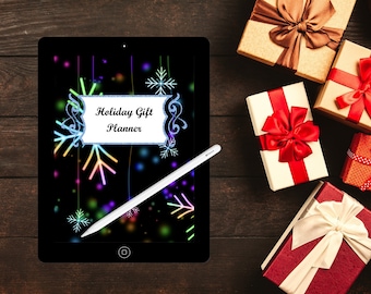 Digital Holiday Gift Planner