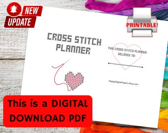 PRINTABLE Complete Cross Stitch Journal