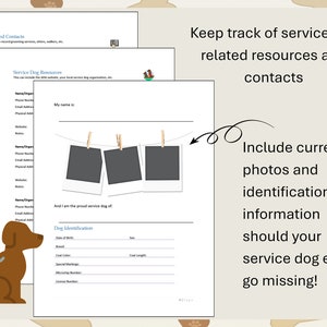 Printable Service Dog Journal image 2
