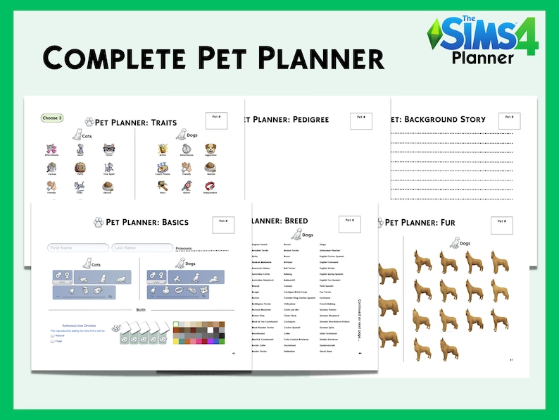 Afdrukbare Sims 4 Planner afbeelding 6