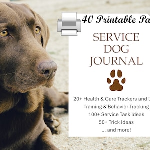 Printable Service Dog Journal image 1