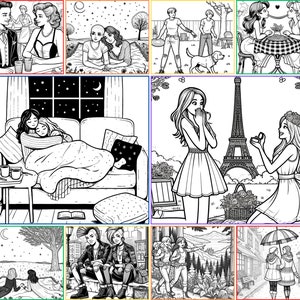 Livre de coloriage Amour saphique PDF image 2