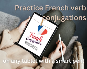 Digital French Conjugation Worksheets