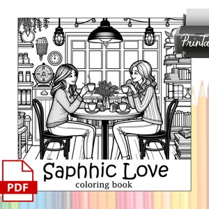 Livre de coloriage Amour saphique PDF image 1