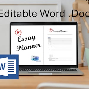 EDITABLE .doc Essay Planner to help you get that essay started!