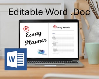 EDITABLE .doc Essay Planner to help you get that essay started!