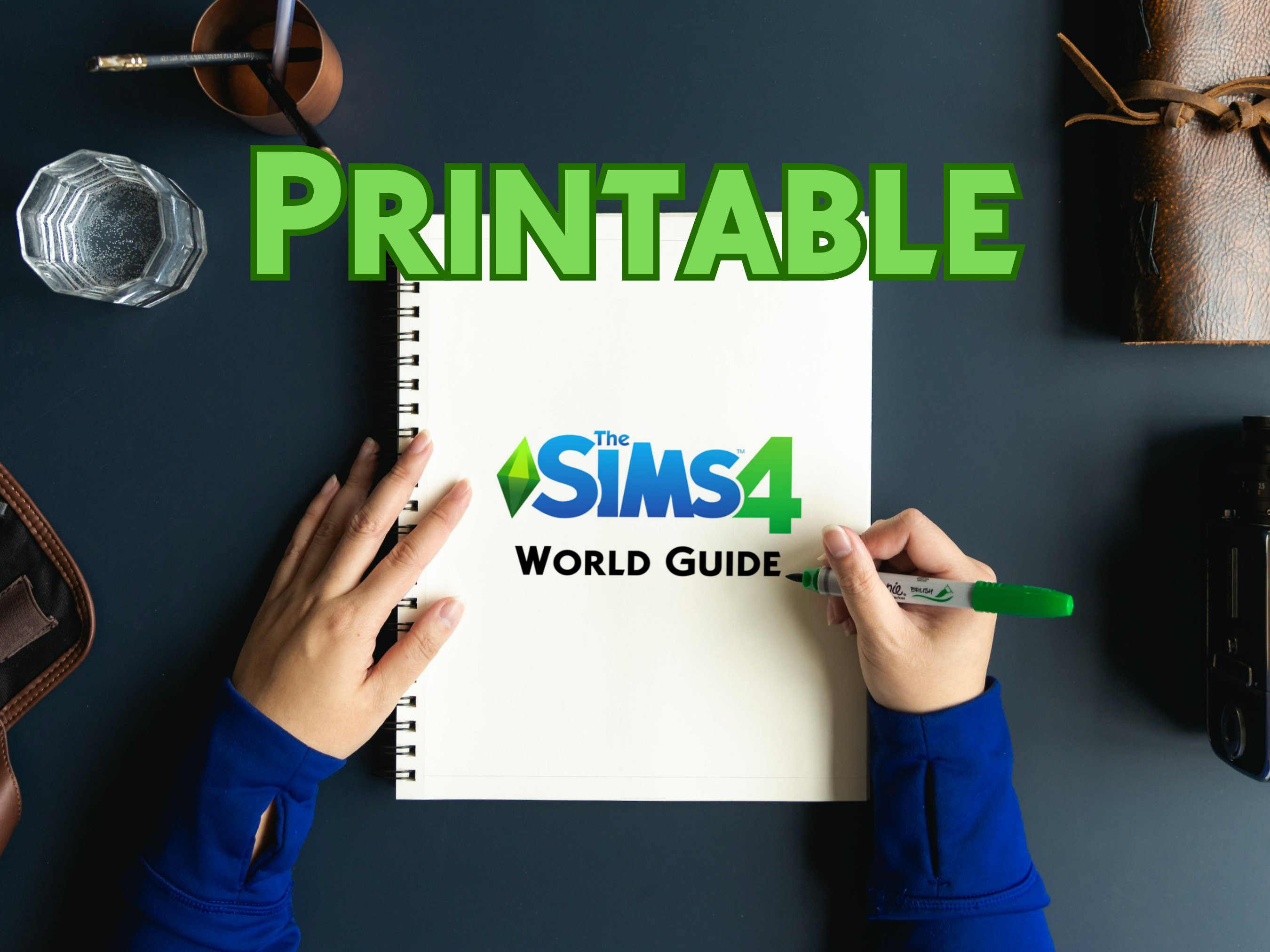 Printable Sims 4 World Guide - Etsy