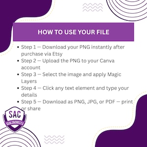 Bearbeitbares Klerus Siegeldesign: Instant Canva Magic Layers (PNG Digital Download) Bild 8