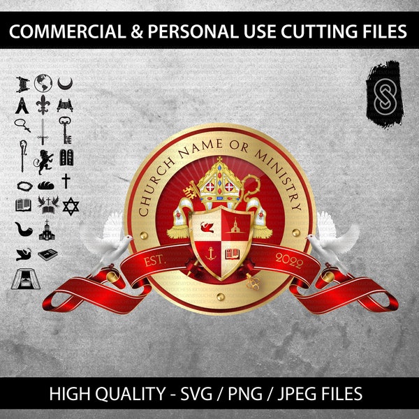 Church Seal Template Etsy Church Seal Template Etsy