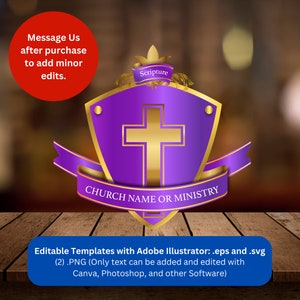 Custom Church Seal & Bishop Logo Design - Personalized, Professional Digital Art for Religious Organizations