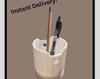 Car Piston Shaped Pen Holder 3 in. Wide 3.5 in. Tall 3D STL Print File Only