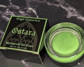 Ostara - Mint green cream eyeshadow (UV reactive)