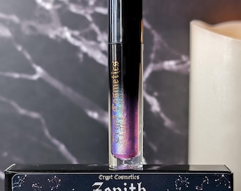 ZENITH - Duochrome liquid eyeshadows, space themed, multichrome cosmetics, witchy makeup, astrology, astronomy, highlighter, vegan