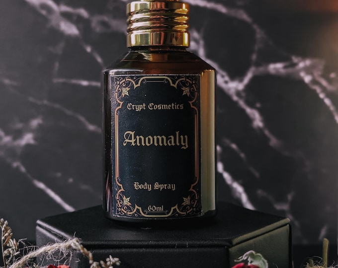 Custom body spray, gothic and witchy fragrance, multiple scents, vegan, cruelty free, 2oz, gift, fine mist pump, gold bottle