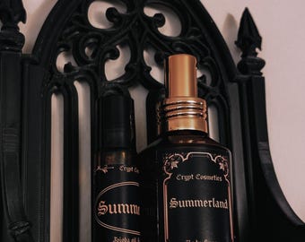 Summerland - Fragrance bundle, body spray + perfume oil, coconut milk + white musk, sweet gourmand fragrance, summer scent, limited edition