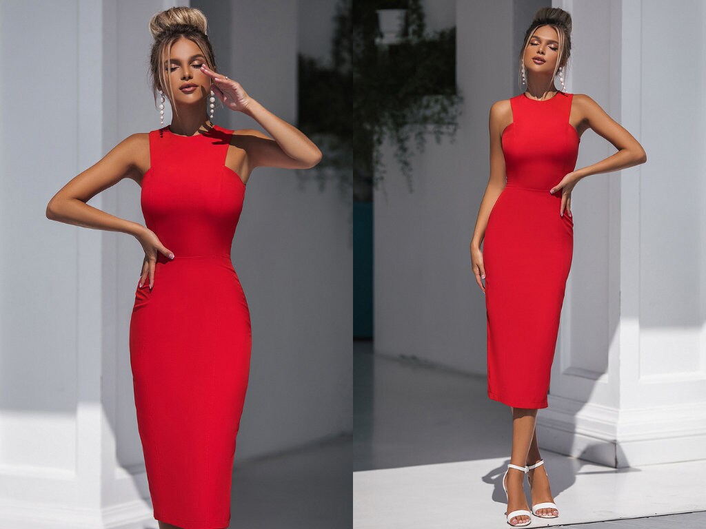 bodycon midi dress work