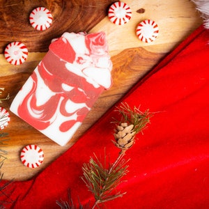 Peppermint Swirl Frosted Seifenstück