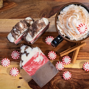 Peppermint Hot Chocolate Frosted Soap Bar